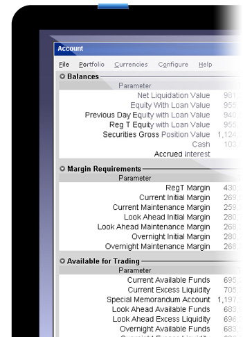 The TWS Account Window